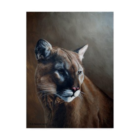Ron Parker 'Cougar' Canvas Art,14x19